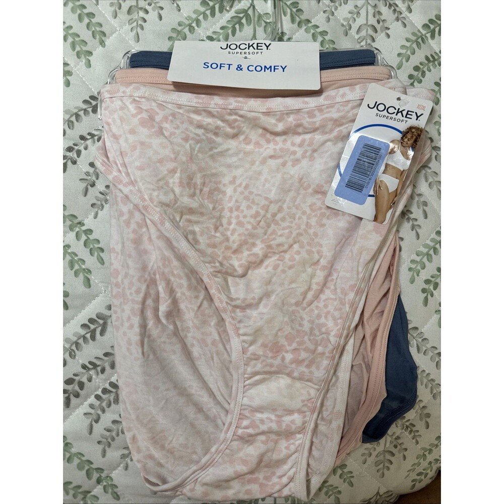 3 PACK JOCKEY SUPER SOFT COMFY 10/3XL French Cut PANTIES NWT